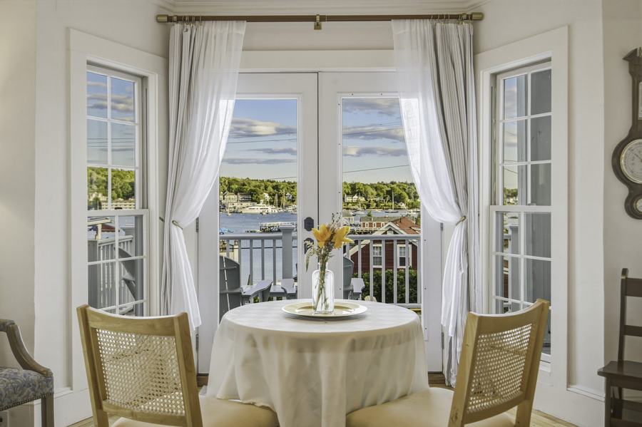 Table for two by the window, Admiral's Quarters