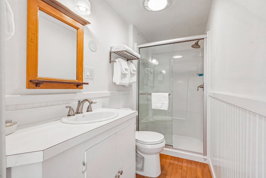Walk-in glass shower