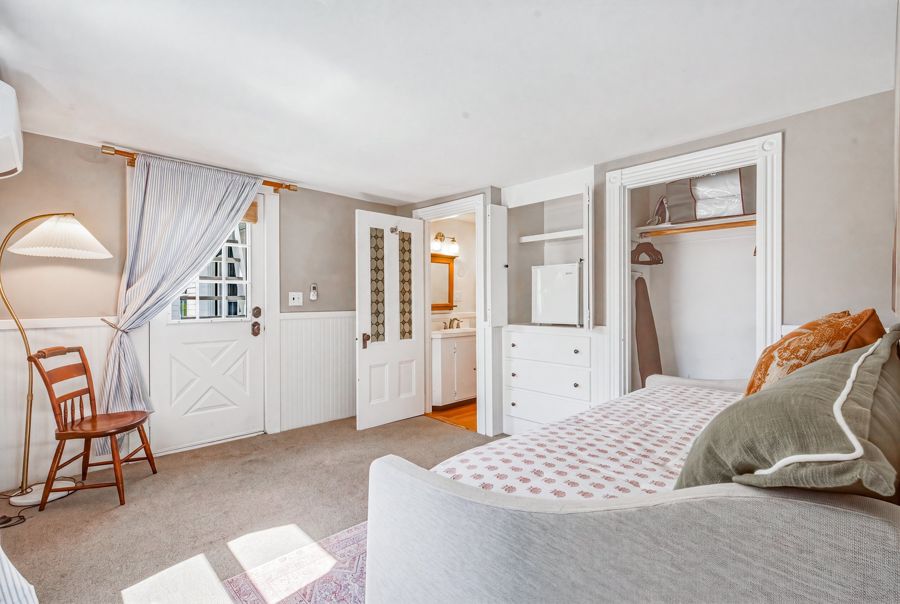 The second room, daybed and patio door