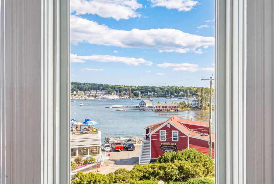 The harbor straight out the window